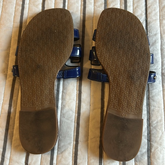 Sam Edelman blue bay cut out slide sandal - Picture 2 of 2
